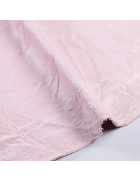 Simili cuir froissé – Rose
