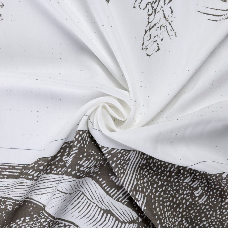 Panneau étoffe 100% viscose – Gravure...