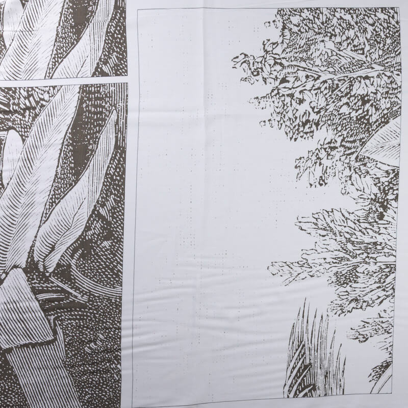 Panneau étoffe 100% viscose – Gravure...