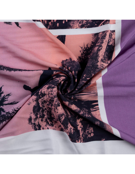 Panneau étoffe 100% viscose – Sunset Miami