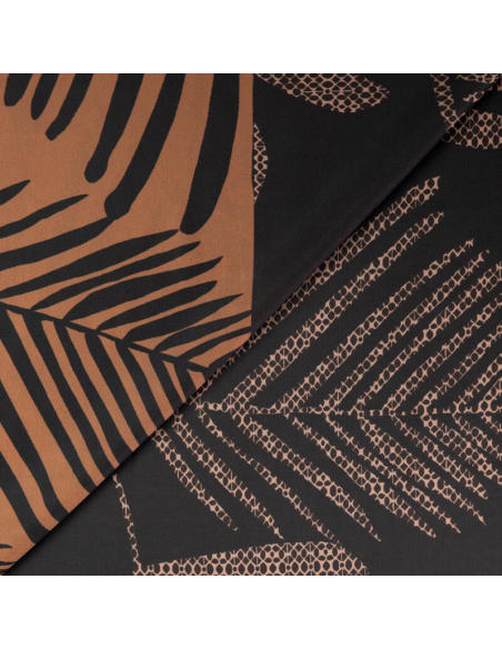 Crêpe envers satin – Feuille de palmier