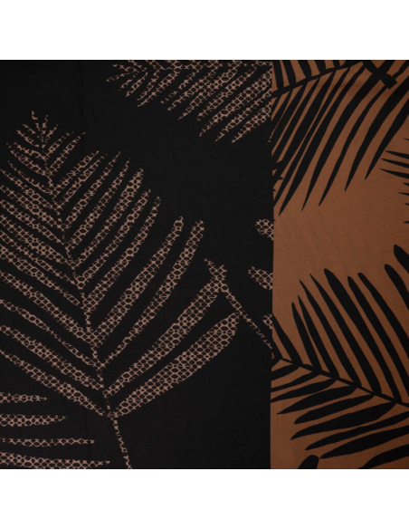 Crêpe envers satin – Feuille de palmier