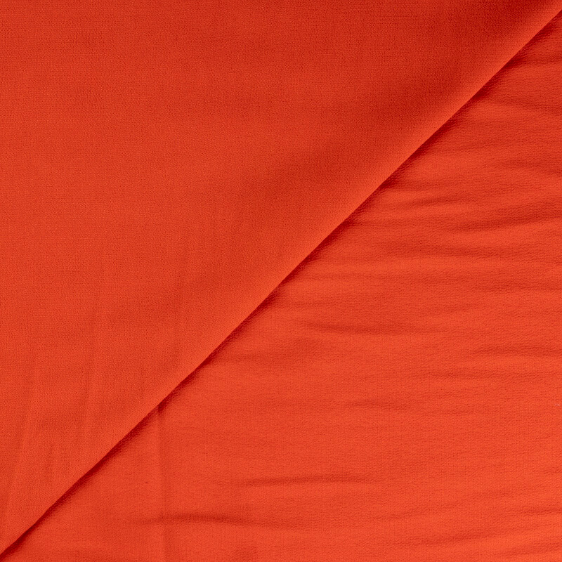Crêpe 100% viscose - Corail