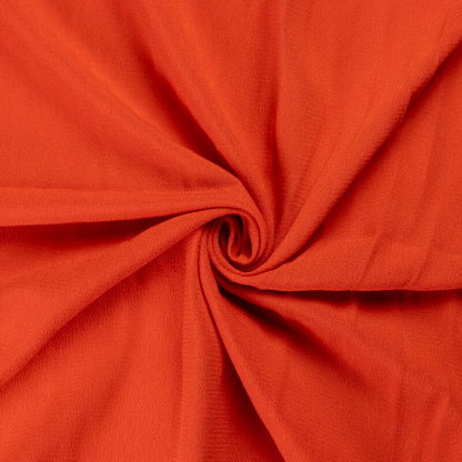 Crêpe 100% viscose - Corail 2