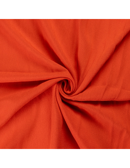 Crêpe 100% viscose - Corail