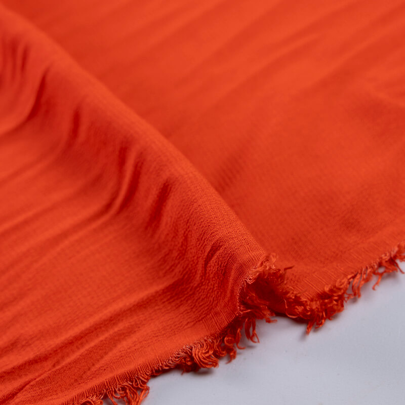 Crêpe 100% viscose - Corail