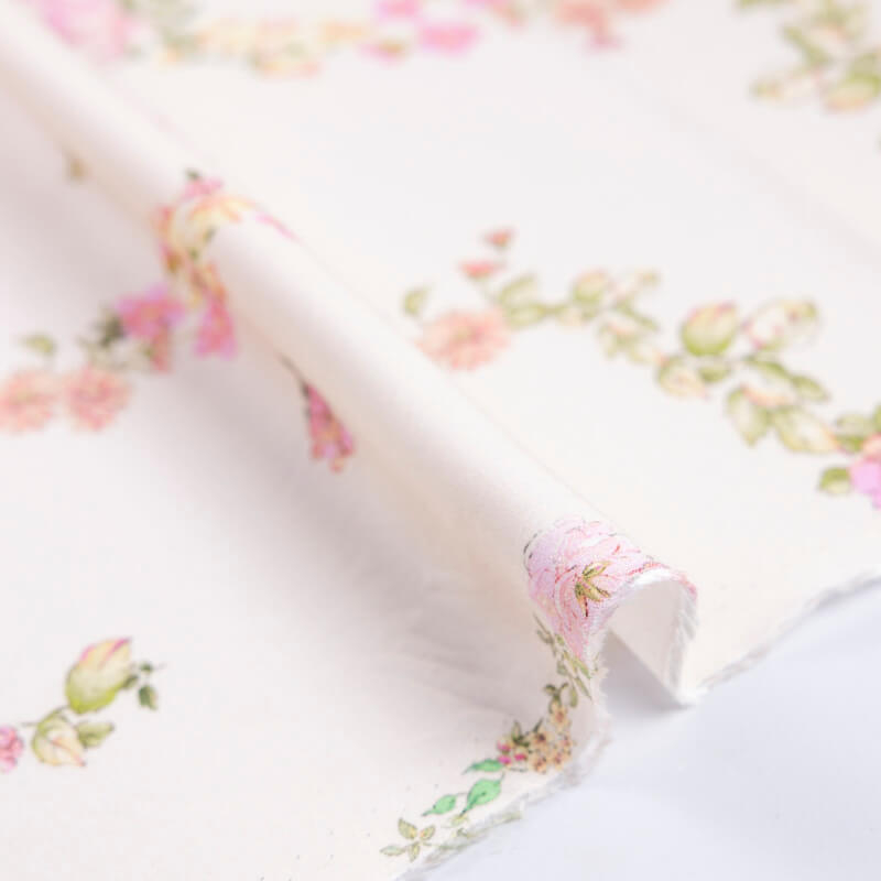 Étoffe 100% viscose – Guirlande...