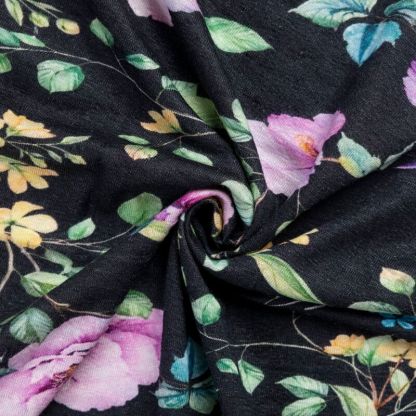 Jersey 100% lin - Fleurs... 2