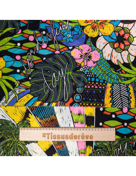 Jersey imprimé – Jungle graphique multicolore