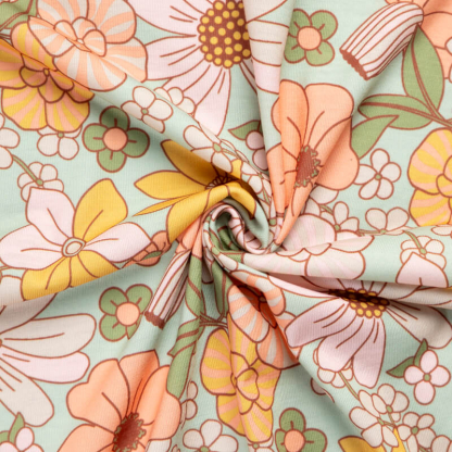 Jersey imprimé – Fleurs... 2
