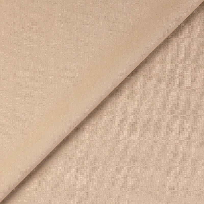 Tissu tailleur sergé de laine - Beige