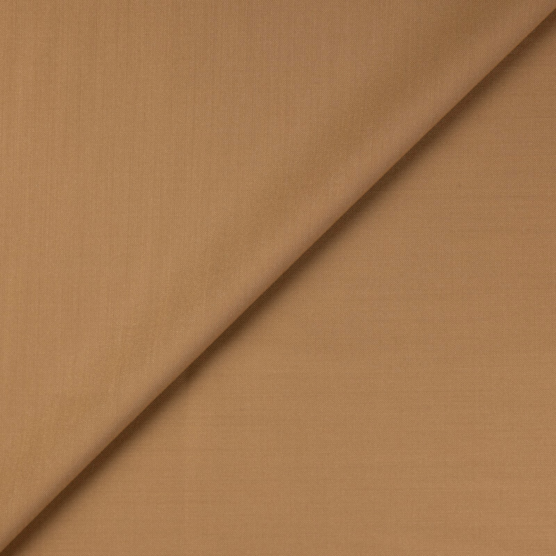 Tissu tailleur sergé de laine - Camel
