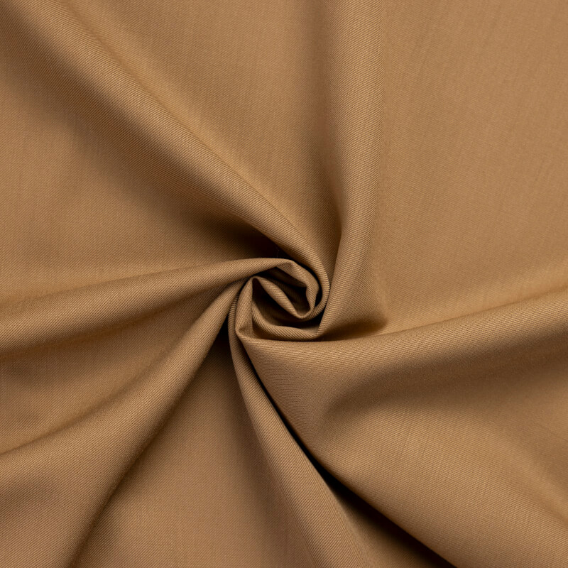 Tissu tailleur sergé de laine - Camel