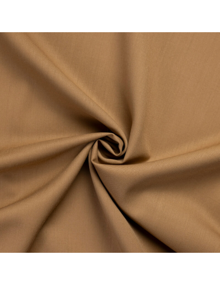 Tissu tailleur sergé de laine - Camel