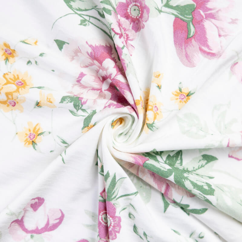 Jersey viscose & élasthanne - Fleurs...