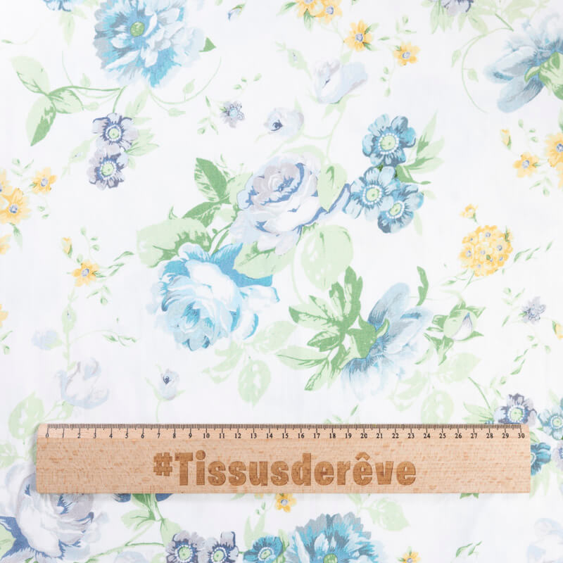 Jersey viscose & élasthanne - Fleurs...