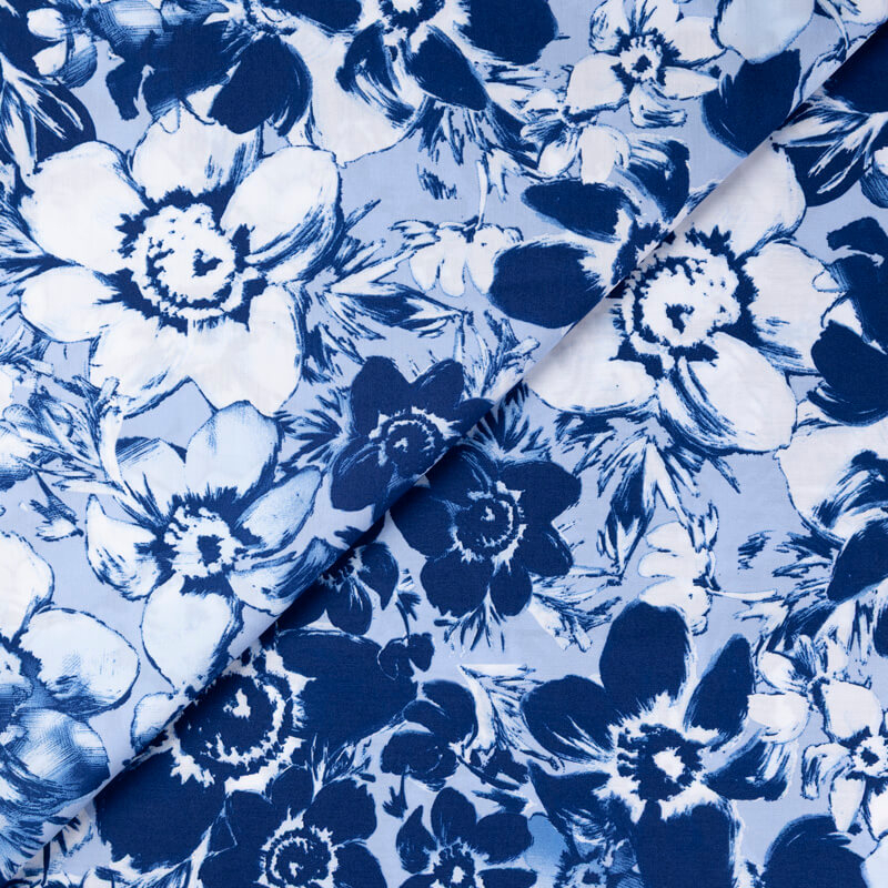 Popeline 100% coton – Fleurs...