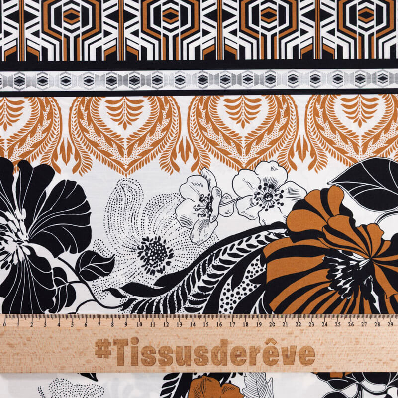 Popeline 100% coton – Fleurs...