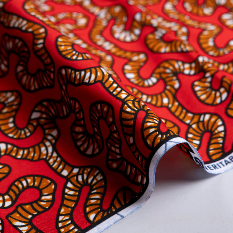 Tissu Wax 100% coton – Motif...
