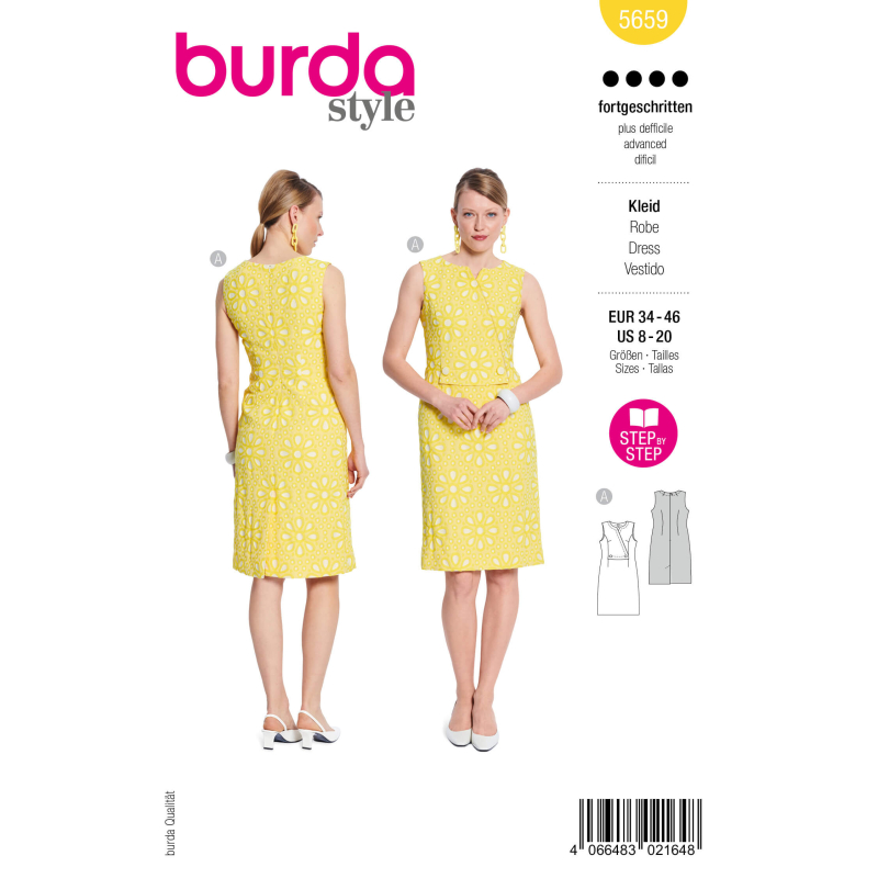 Patron Burda n°5659 – Robe femme...