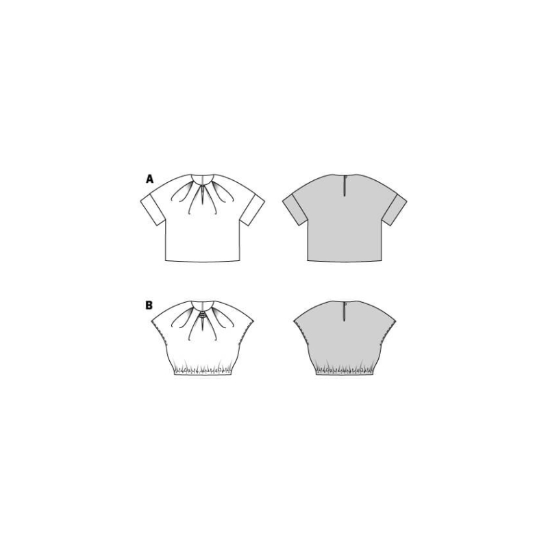 Patron Burda n°5666 – Blouses femme...