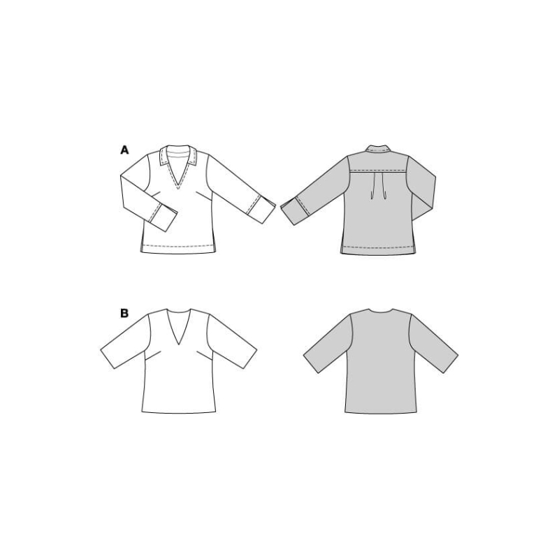 Patron Burda n°5665 – Blouse femme...