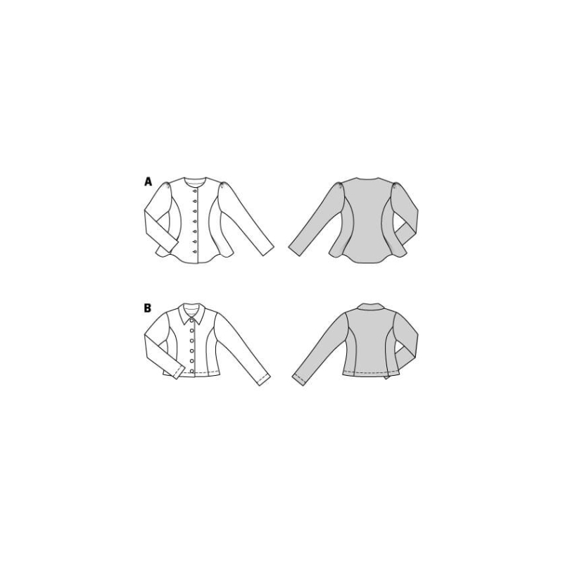 Patron Burda n°5667 – Cardigan femme...