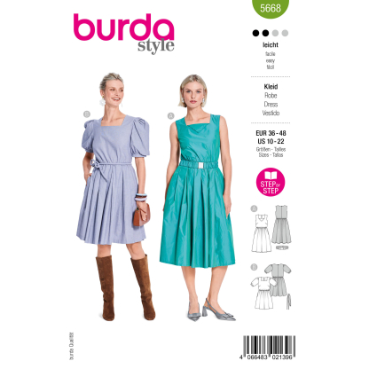 Patron Burda n°5668 – Robes...