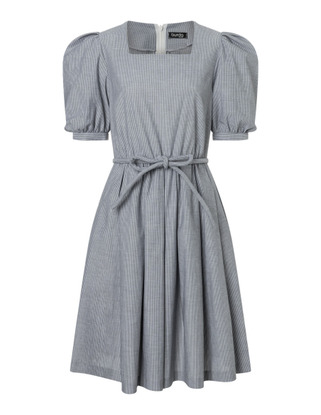Patron Burda n°5668 – Robes rétro femme à encolure carrée