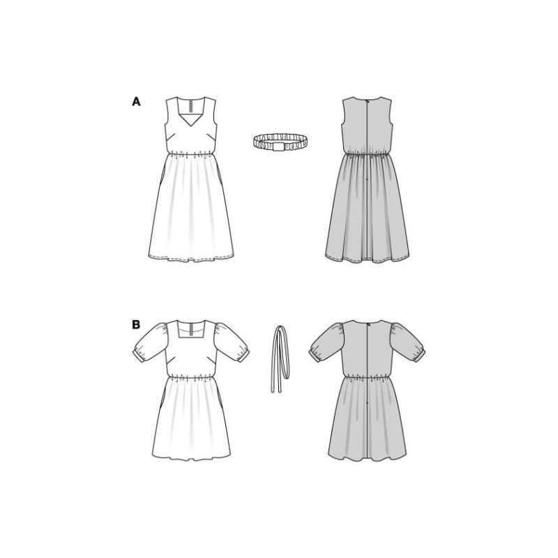 Patron Burda n°5668 – Robes rétro...