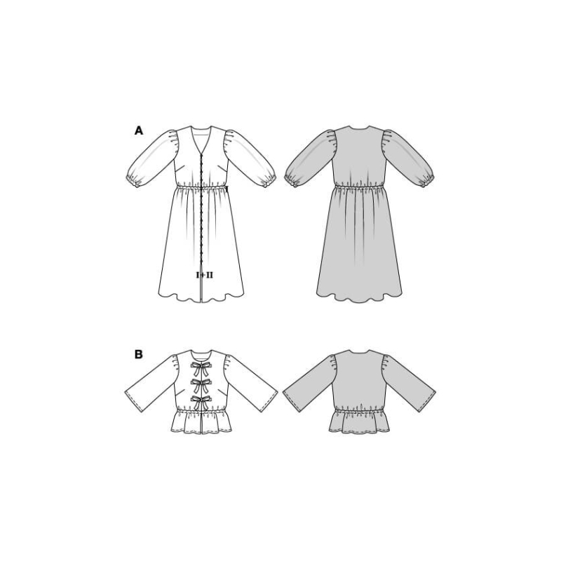 Patron Burda n°5669 – Robe midi...
