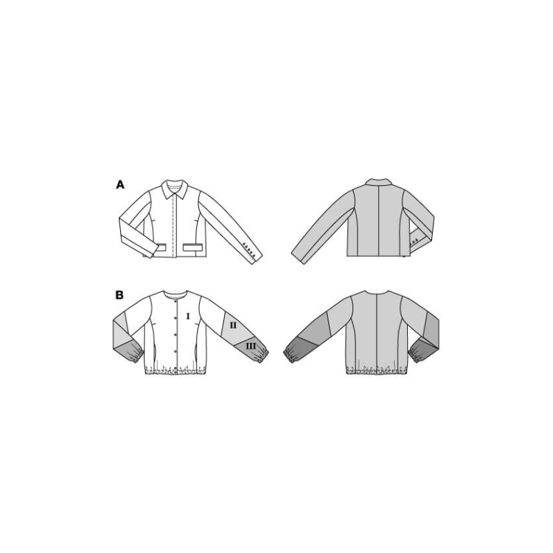 Patron Burda n°5671 – Veste courte...
