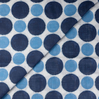 Voile de lin & coton – Pois...