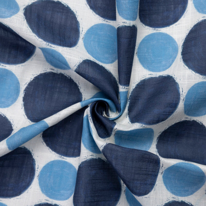 Voile de lin & coton – Pois... 2