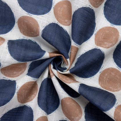 Voile de lin & coton – Pois... 2