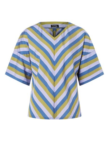 Patron Burda n°5673 – Blouse femme à épaules tombantes