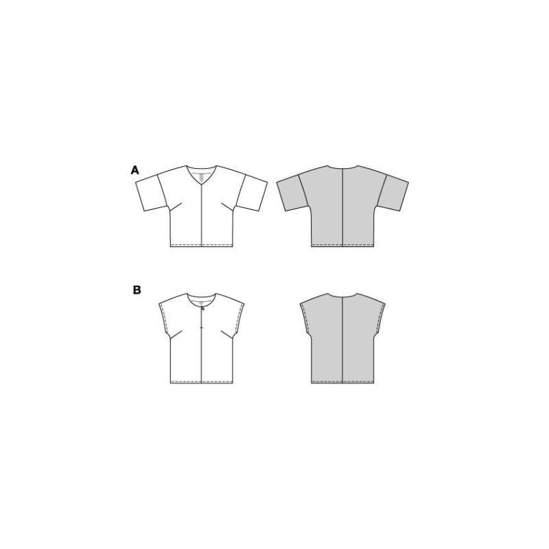 Patron Burda n°5673 – Blouse femme à...