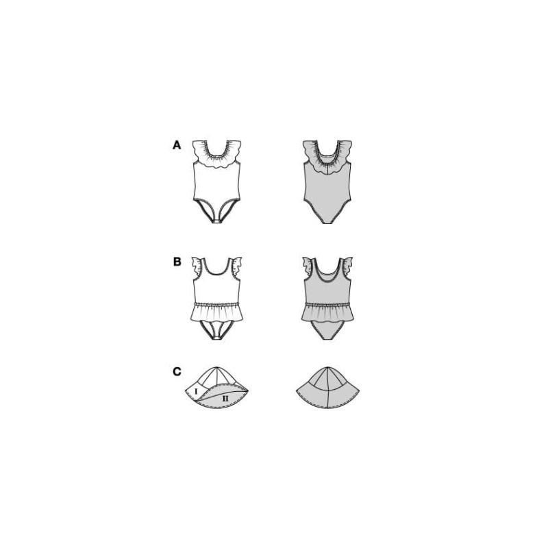 Patron Burda n°9193 – Maillot de bain...