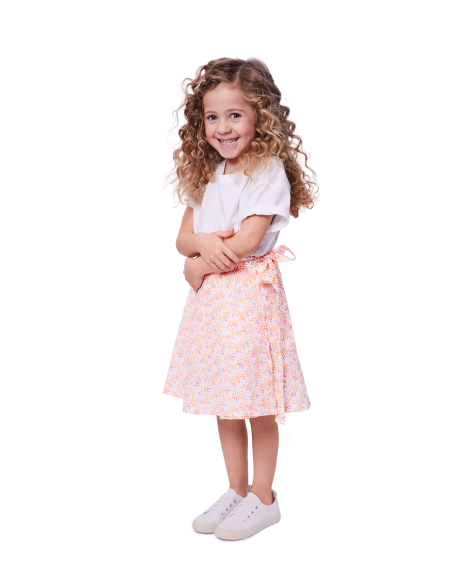 Patron Burda n°9194 – Jupe portefeuille enfant à nouer