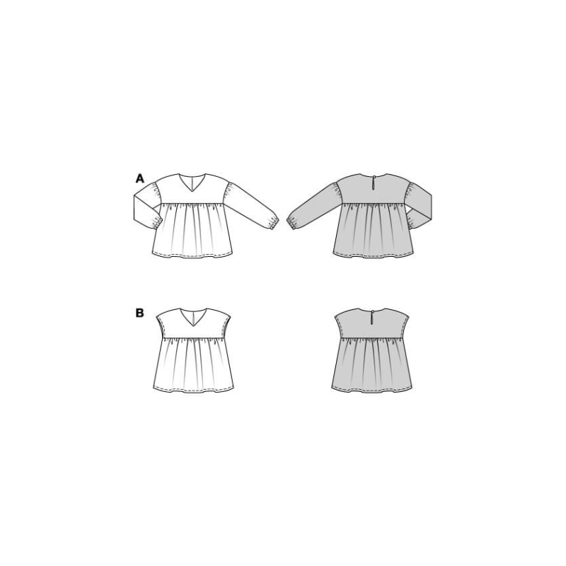 Patron Burda n°9195 – Blouse et...