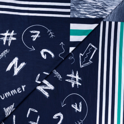 Jersey imprimé – Rayures...