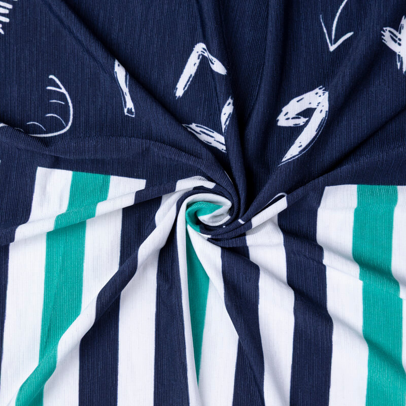 Jersey imprimé – Rayures marines...