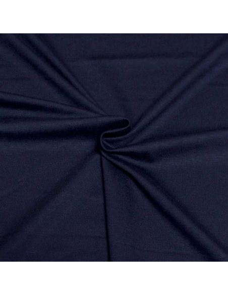 Jersey uni viscose & élasthanne - Marine