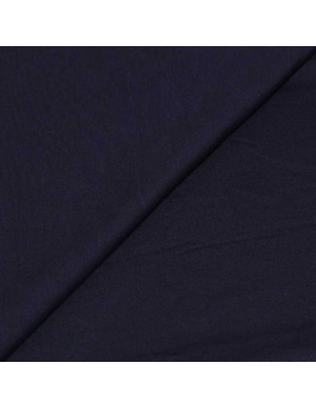 Jersey uni viscose & élasthanne - Marine