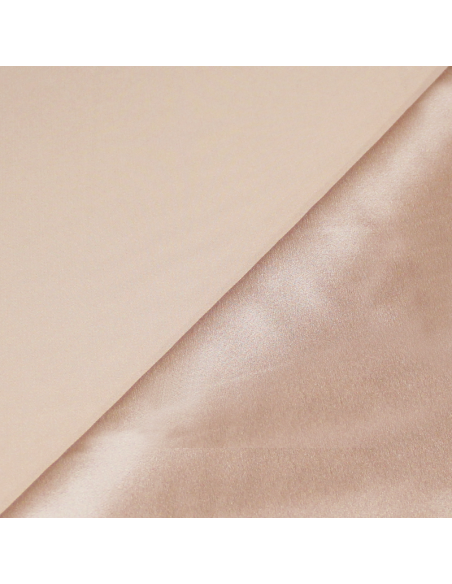 Crêpe envers satin - Rose boogie