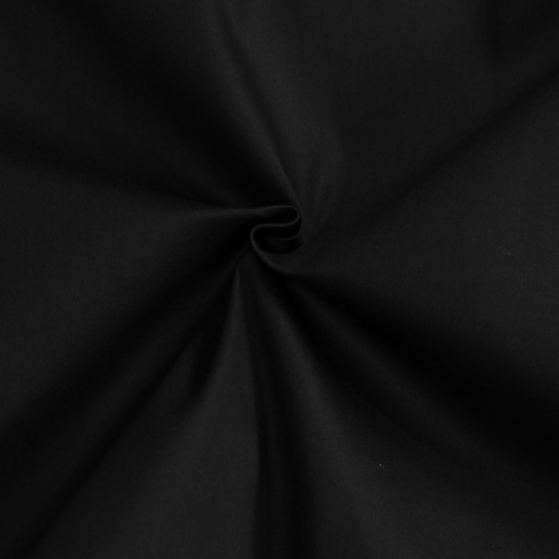 Satin coton & élasthanne - Noir