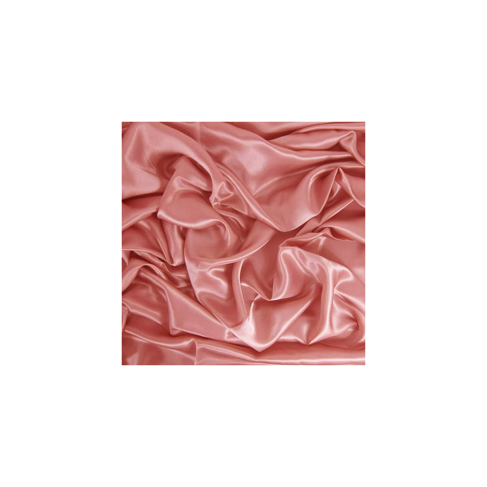 Tissu satin de soie rose poudré uni fait en Italie
