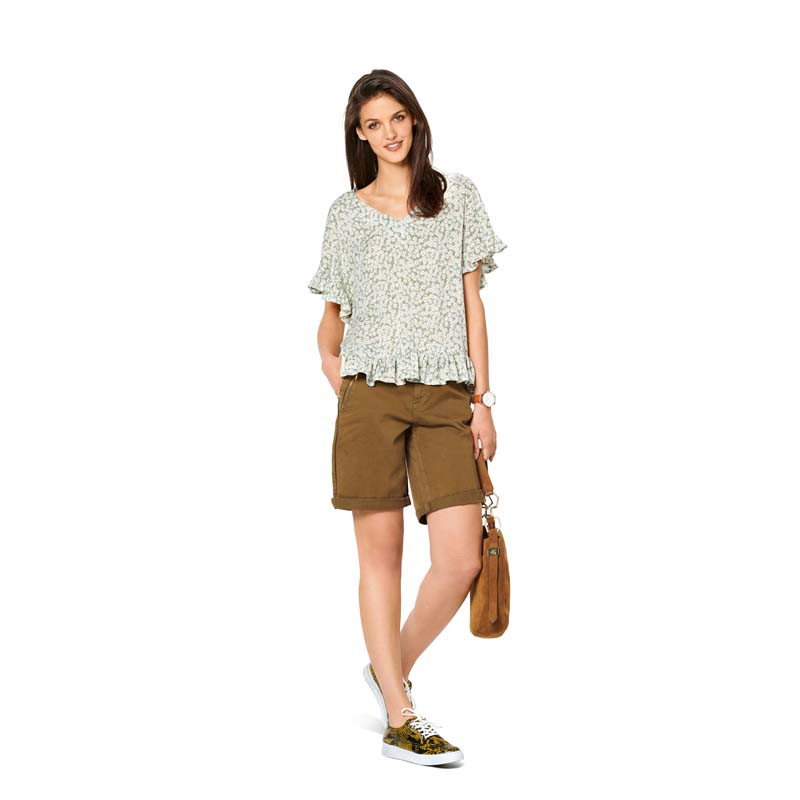 Patron Burda 6204 - T-Shirt blouse femme réversible