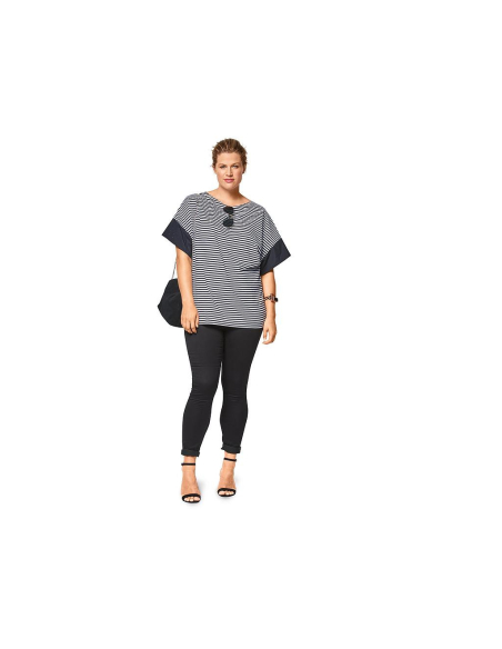 Patron Burda 6445 - T shirt