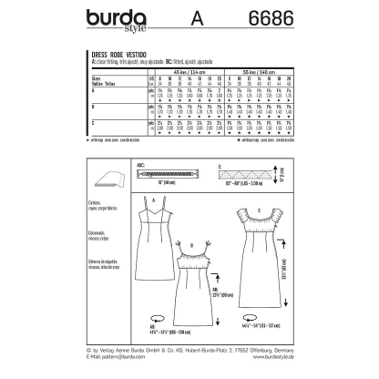 Patron Burda 6686 - Robe 2